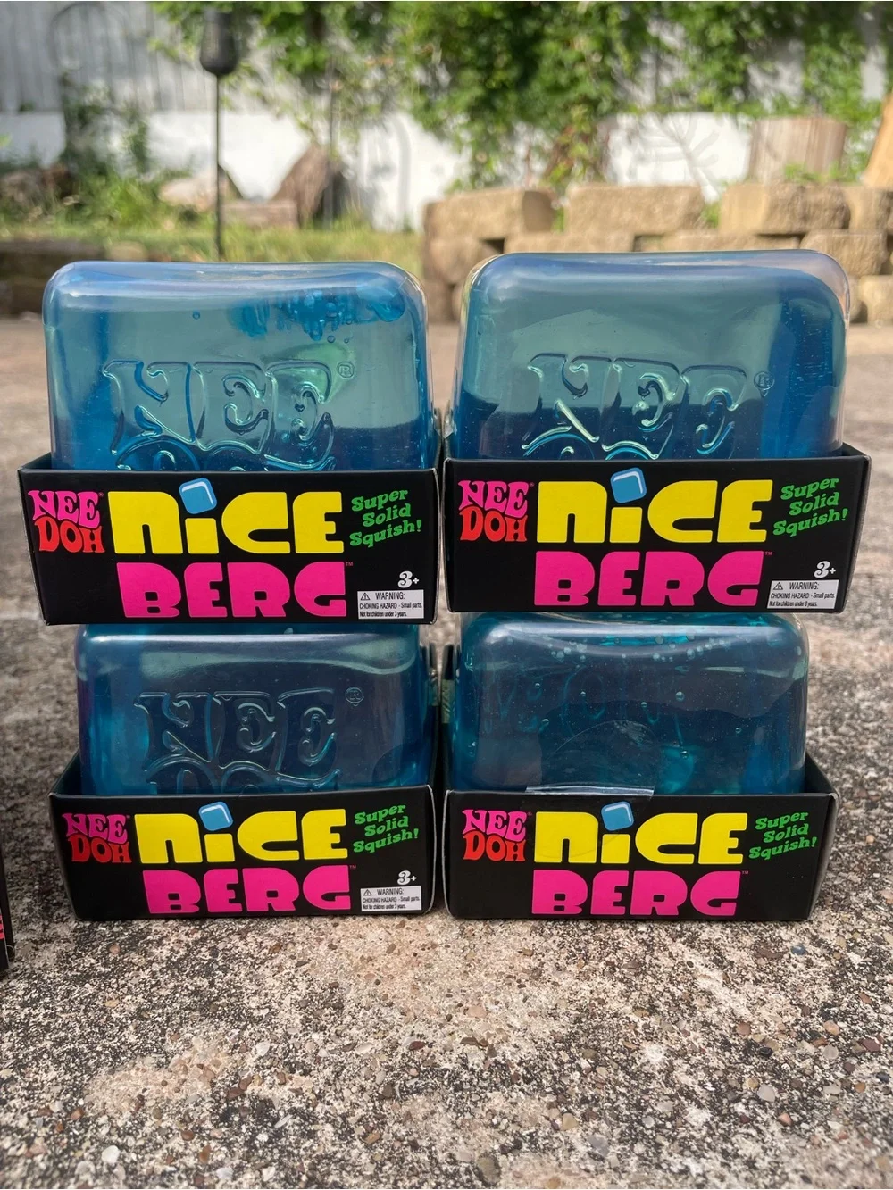 NeeDoh Nice Berg Blue XL Giant Squishy Cube Ice TikTok Viral NEW!